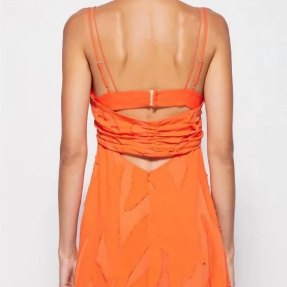 Jonathan Simkhai Katie Textured Slip Gown - Picture 2 of 7